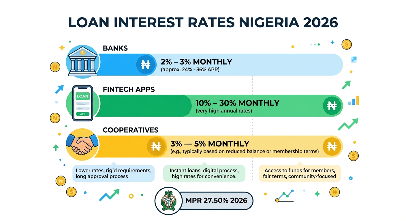 loan interest rates Nigeria 2026